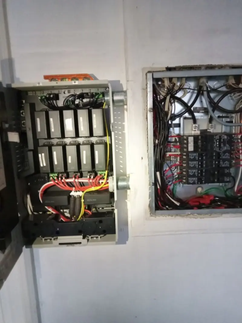 Electrical panel upgrade completed for Security Camera Wiring in North Hampton